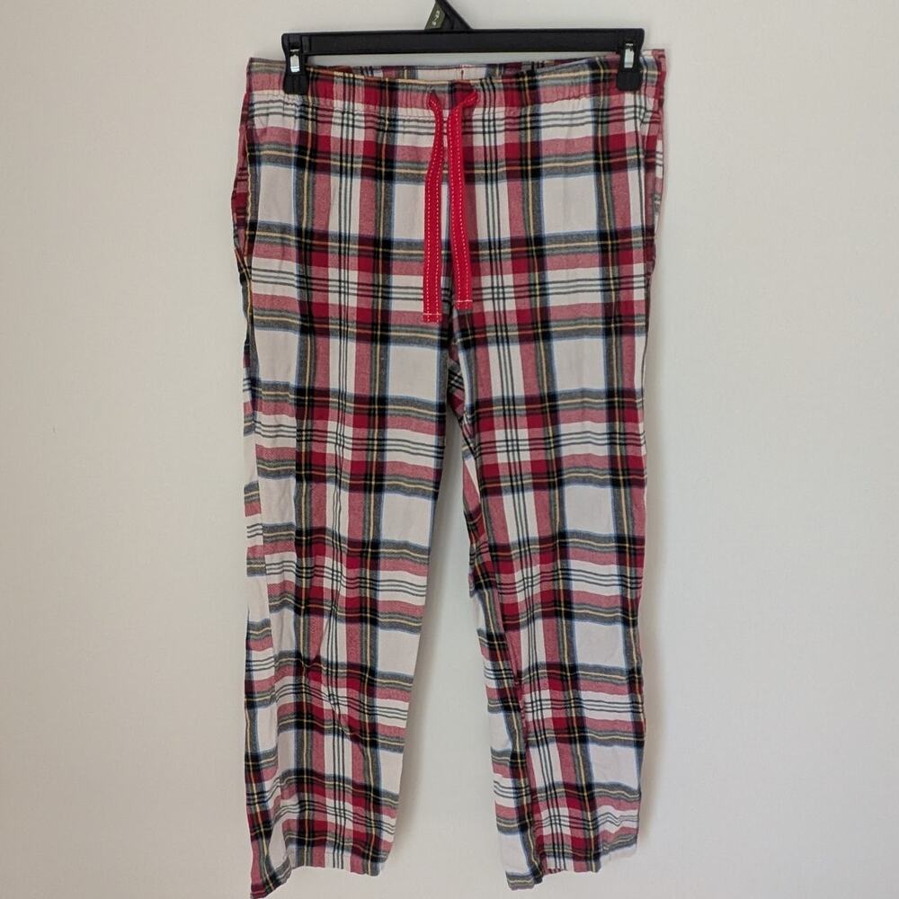 Classic Winter Holiday Plaid Boys Lounge Pants (Small) Festive Christmas
